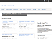 Tablet Screenshot of muosz.hu